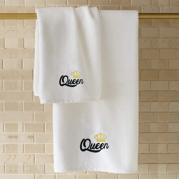 BYFT001995 EMBROIDERED FOR YOU Bath Towel White Set of 1 C