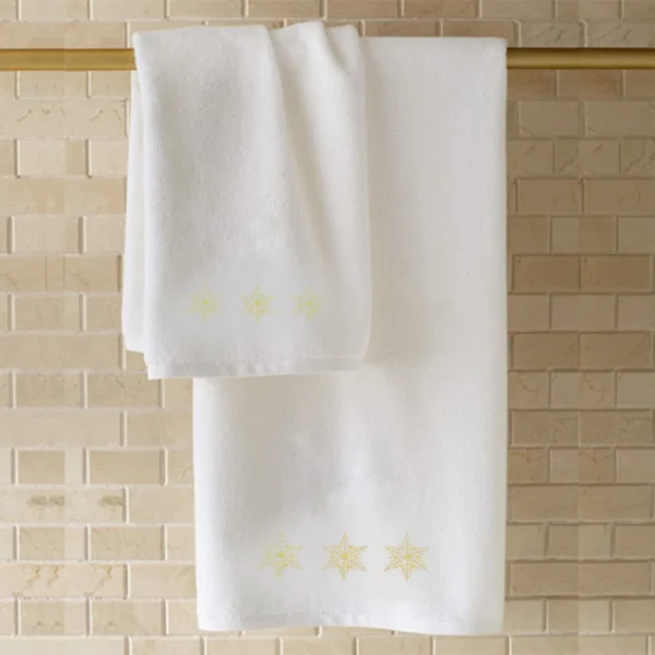 BYFT001997 EMBROIDERED FOR YOU Bath Towel White Set of 1 C