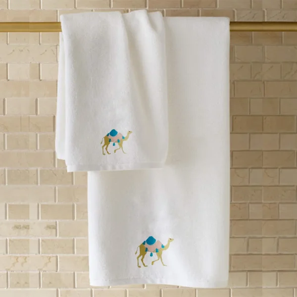 BYFT002019 EMBROIDERED FOR YOU Bath Towel White Set of 1 C