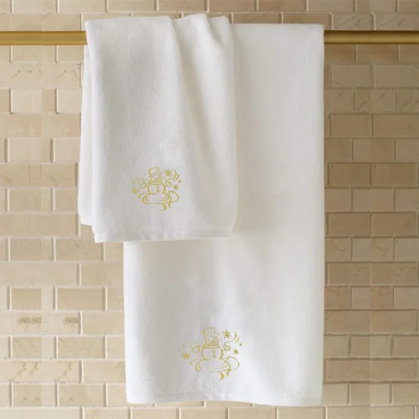 BYFT002029 EMBROIDERED FOR YOU Bath Towel White Set of 1 C