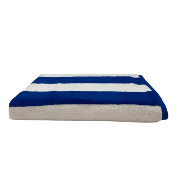 BYFT002072 PETUNIA Beach Towel Blue & White Set of 1