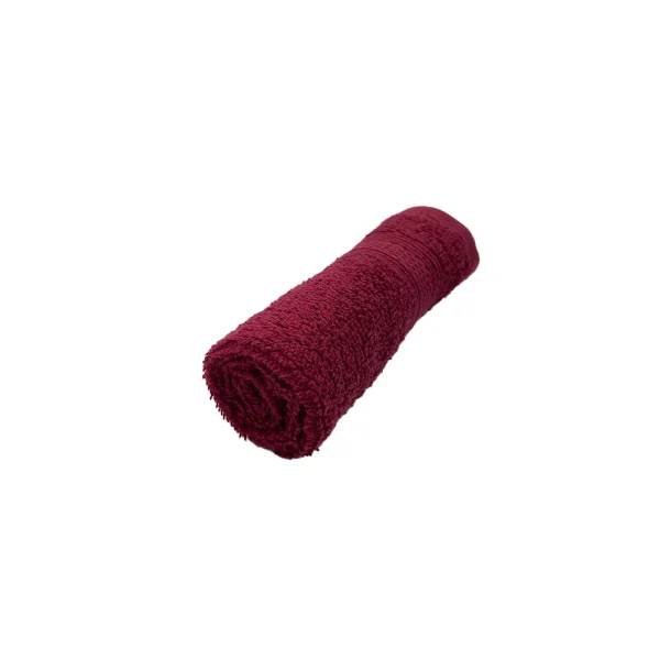 BYFT005600 DAFFODIL WASHCLOTH BURGUNDY Set of 1 B