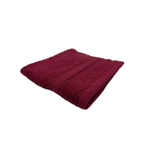 BYFT005614 DAFFODIL HAND TOWEL BURGUNDY Set of 1 A