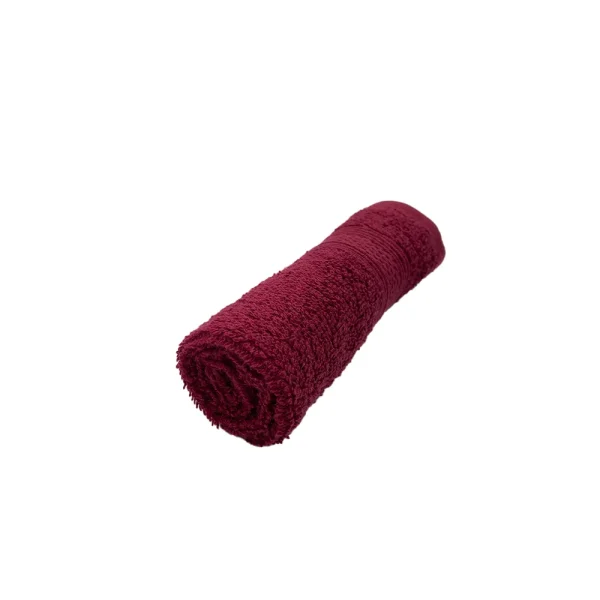 BYFT005614 DAFFODIL HAND TOWEL BURGUNDY Set of 1 B