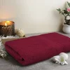 BYFT005614 DAFFODIL HAND TOWEL BURGUNDY Set of 1 C