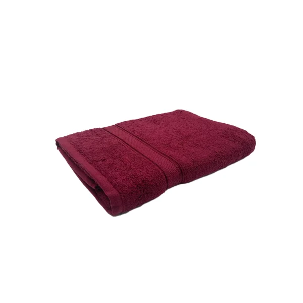 BYFT005650 DAFFODIL BATH TOWEL BURGUNDY Set of 1 A