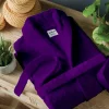 BYFT005665 DAFFODIL BATHROBE PURPLE Set of 1 C