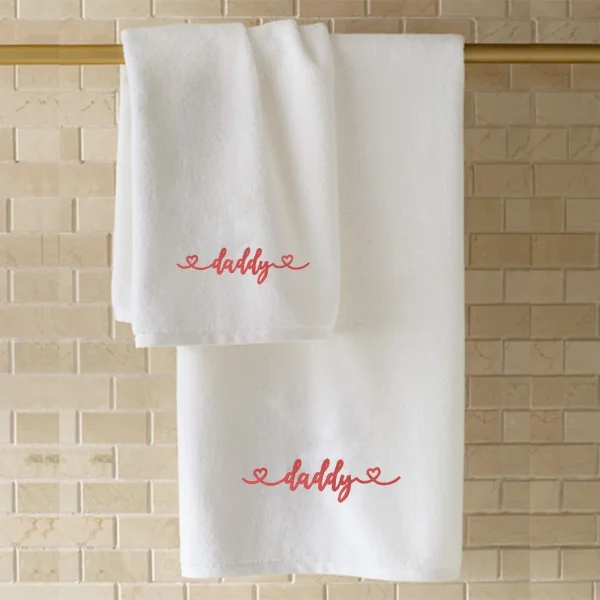 BYFT006512 EMBROIDERED FOR YOU Bath Towel White Set of 1 C