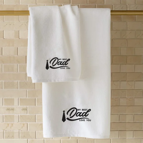 BYFT006520 EMBROIDERED FOR YOU Bath Towel White Set of 1 C