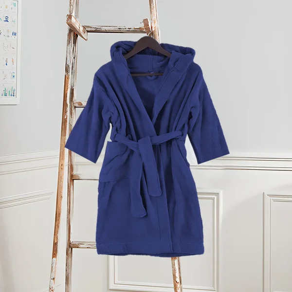 BYFT006548 DAFFODIL BATHROBE NAVY BLUE Set of 1 C