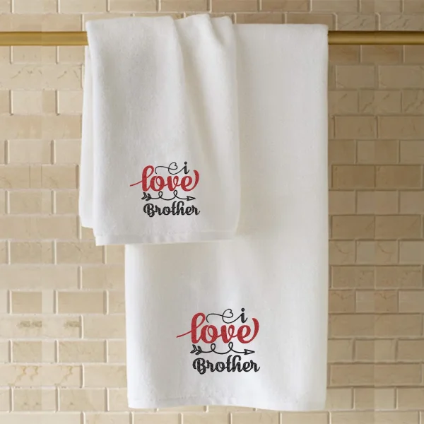 BYFT007781 EMBROIDERED FOR YOU Bath Towel White Set of 1 C