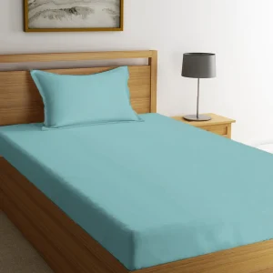 BYFT008093 BYFT TULIP Single Fitted Sheet Sea Green Set of 1 C