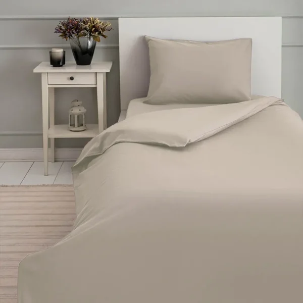 BYFT008101 BYFT TULIP Single Duvet Cover Beige Set of 1 C