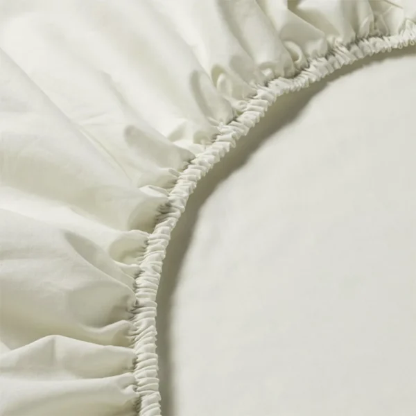 BYFT008110 BYFT TULIP Queen Fitted Sheet Cream Set of 1 A