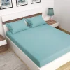 BYFT008128 BYFT TULIP King Fitted Sheet Sea Green Set of 1 C