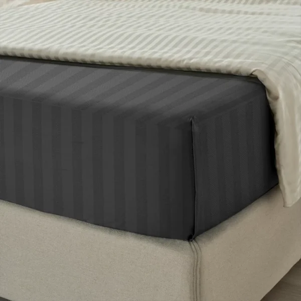 BYFT008154 BYFT TULIP Queen Flat Sheet Charcoal Set of 1 B