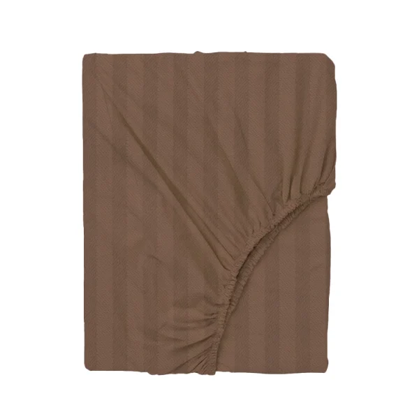 BYFT008157 BYFT TULIP Queen Fitted Sheet Dark Brown Set of 1