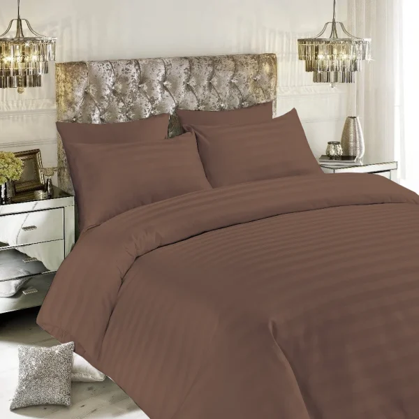 BYFT008162 BYFT TULIP Queen Duvet Cover Dark Brown Set of 1 C