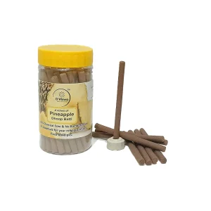 BYFT009051 D Viswa Pineapple Dhoop Brown 40 Pcs