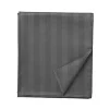 BYFT011510 BYFT Tulip Charcoal Set of 2 Single Flat 1 Cm Satin Stripe Percale 300 TC