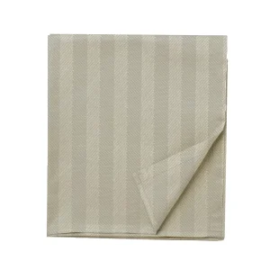 BYFT011512 BYFT Tulip Sand Set of 2 Single Flat 1 Cm Satin Stripe Percale 300 TC