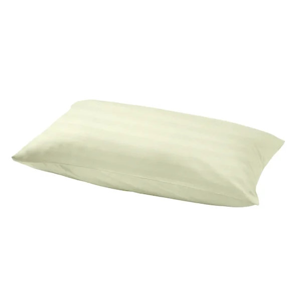 BYFT011526 BYFT Tulip Cream Set of 2 Queen Fitted 1 Cm Satin Stripe Percale 300 TC A