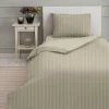 BYFT011547 BYFT Tulip Sand Set of 4 Single Fitted 1 Cm Satin Stripe Percale 300 TC D