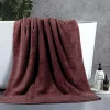 BYFT014519 BYFT Home Ultra Bath Sheet 90 x 180 Cm 550 Gsm Burgundy 100 Cotton Set of 1 C