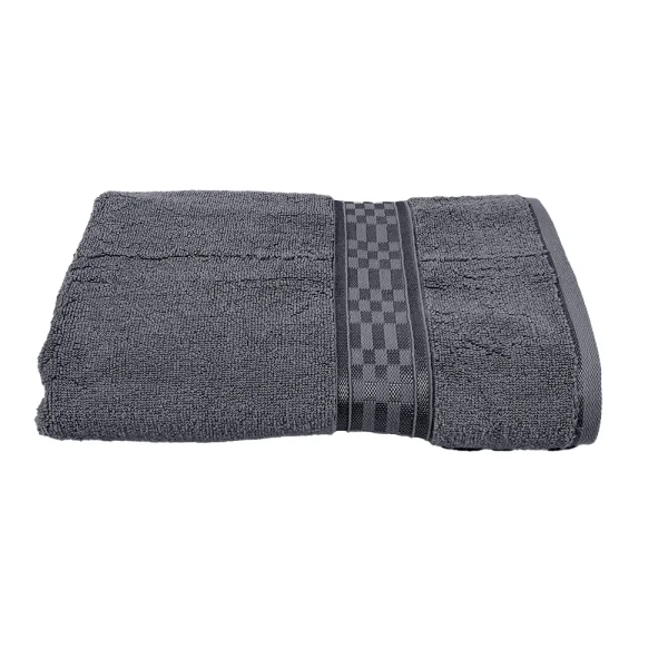 BYFT014524 BYFT Home Ultra Bath Towel 70 x 140 Cm 550 Gsm Grey 100 Cotton Set of 1