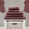 BYFT014525 BYFT Home Ultra Bath Towel 70 x 140 Cm 550 Gsm Burgundy 100 Cotton Set of 1 C