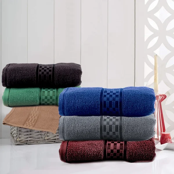 BYFT014525 BYFT Home Ultra Bath Towel 70 x 140 Cm 550 Gsm Burgundy 100 Cotton Set of 1 E