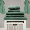 BYFT014526 BYFT Home Ultra Bath Towel 70 x 140 Cm 550 Gsm Green 100 Cotton Set of 1 C