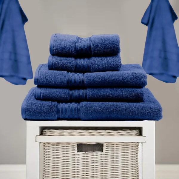 BYFT014527 BYFT Home Ultra Bath Towel 70 x 140 Cm 550 Gsm Blue 100 Cotton Set of 1 C