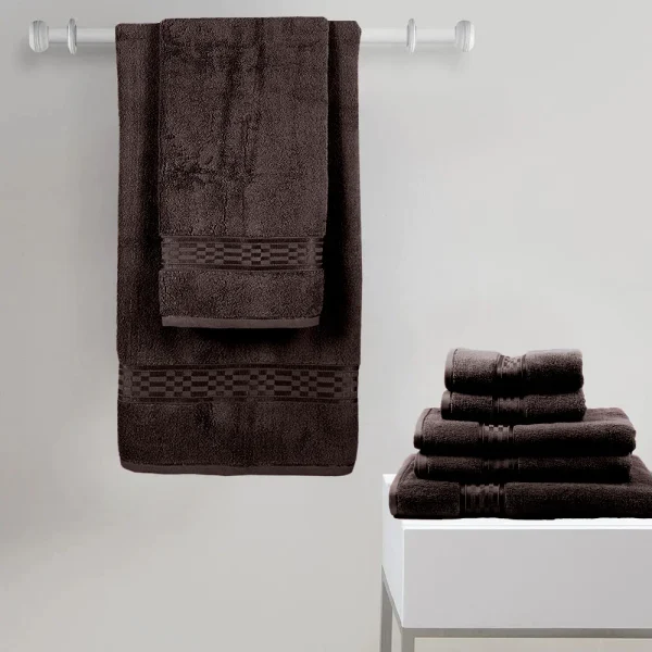 BYFT014529 BYFT Home Ultra Bath Towel 70 x 140 Cm 550 Gsm Brown 100 Cotton Set of 1 D