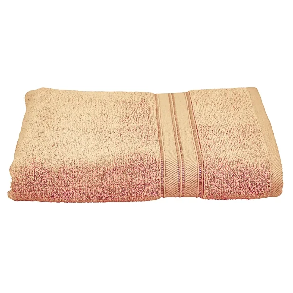 BYFT014554 BYFT Home Trendy Bath Sheet 90 x 180 Cm 550 Gsm Peach 100 Cotton Set of 1