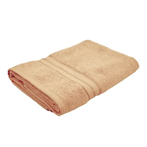 BYFT014554 BYFT Home Trendy Bath Sheet 90 x 180 Cm 550 Gsm Peach 100 Cotton Set of 1 A