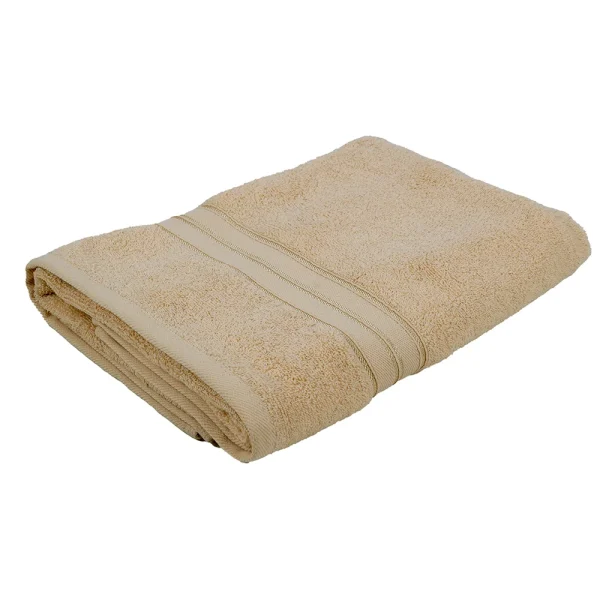 BYFT014556 BYFT Home Trendy Bath Sheet 90 x 180 Cm 550 Gsm Cream 100 Cotton Set of 1 A