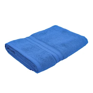 BYFT014557 BYFT Home Trendy Bath Sheet 90 x 180 Cm 550 Gsm Blue 100 Cotton Set of 1 A