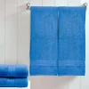 BYFT014557 BYFT Home Trendy Bath Sheet 90 x 180 Cm 550 Gsm Blue 100 Cotton Set of 1 C