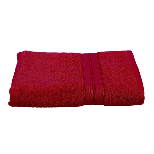 BYFT014558 BYFT Home Trendy Bath Sheet 90 x 180 Cm 550 Gsm Red 100 Cotton Set of 1