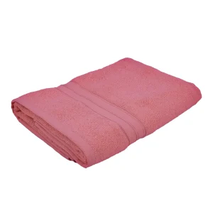 BYFT014559 BYFT Home Trendy Bath Sheet 90 x 180 Cm 550 Gsm Pink 100 Cotton Set of 1 A