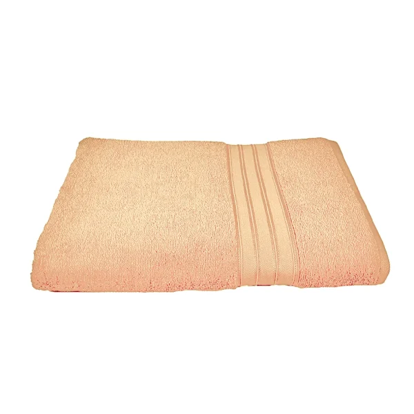 BYFT014560 BYFT Home Trendy Bath Towel 70 x 140 Cm 550 Gsm Peach 100 Cotton Set of 1