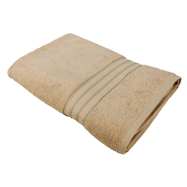 BYFT014562 BYFT Home Trendy Bath Towel 70 x 140 Cm 550 Gsm Cream 100 Cotton Set of 1 A