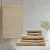 BYFT014562 BYFT Home Trendy Bath Towel 70 x 140 Cm 550 Gsm Cream 100 Cotton Set of 1 D