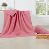 BYFT014565 BYFT Home Trendy Bath Towel 70 x 140 Cm 550 Gsm Pink 100 Cotton Set of 1 C