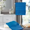 BYFT014569 BYFT Home Trendy Hand Towel 50 x 90 Cm 550 Gsm Blue 100 Cotton Set of 1 C