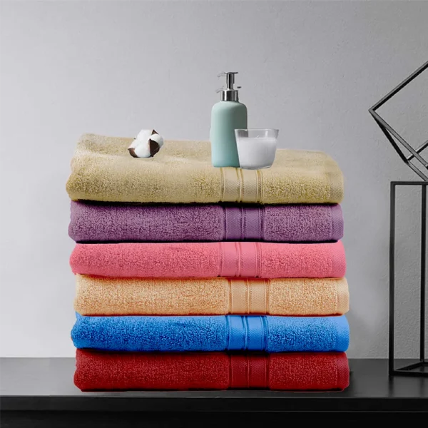 BYFT014571 BYFT Home Trendy Hand Towel 50 x 90 Cm 550 Gsm Pink 100 Cotton Set of 1 E