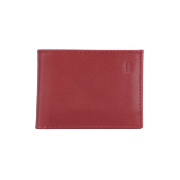 BYFT002505 Jafferjees Genuine Leather Mens Wallet Bangkok Red