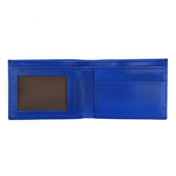 BYFT002506 Jafferjees Genuine Leather Mens Wallet Bangkok Blue A