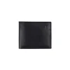 BYFT002508 Jafferjees Genuine Leather Mens Wallet Hamburg Black Silver